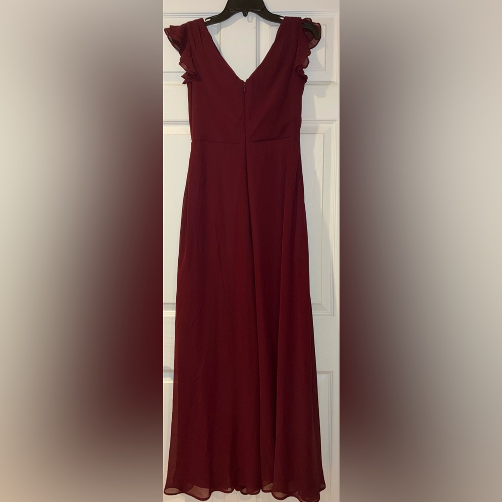 Bill Levkoff Burgundy Dress - Picture 2 of 7